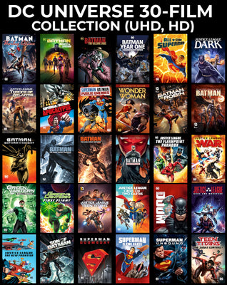 DC Universe 30 Movie 10th Anniversary Collection Bundle (2007-2017) [MA HD]